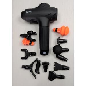 Deep Tissue Percussion Massage Gun w/ 12 Interchangeable Heads Quiet Portable